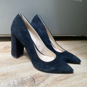 Nine West Black Heels Classic Pointed-Toe Pumps